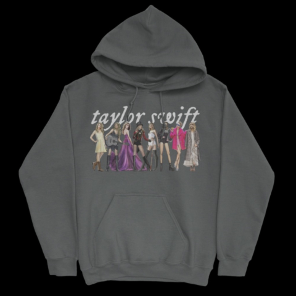 Taylor Swift Eras Hoodie Grey - M
